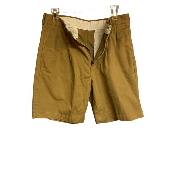 L.L. Bean Men's Size 31 Natural Fit Shorts Tan Stretch Athletic Cotton Pockets - Picture 4 of 5